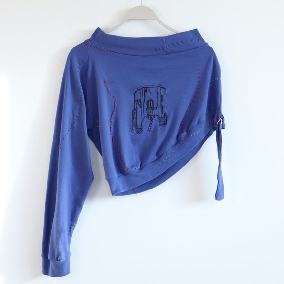 lue Embroidered One-Armed Top with D-Ring Strap - SMALL/MEDIUM - Picture 2 of 5